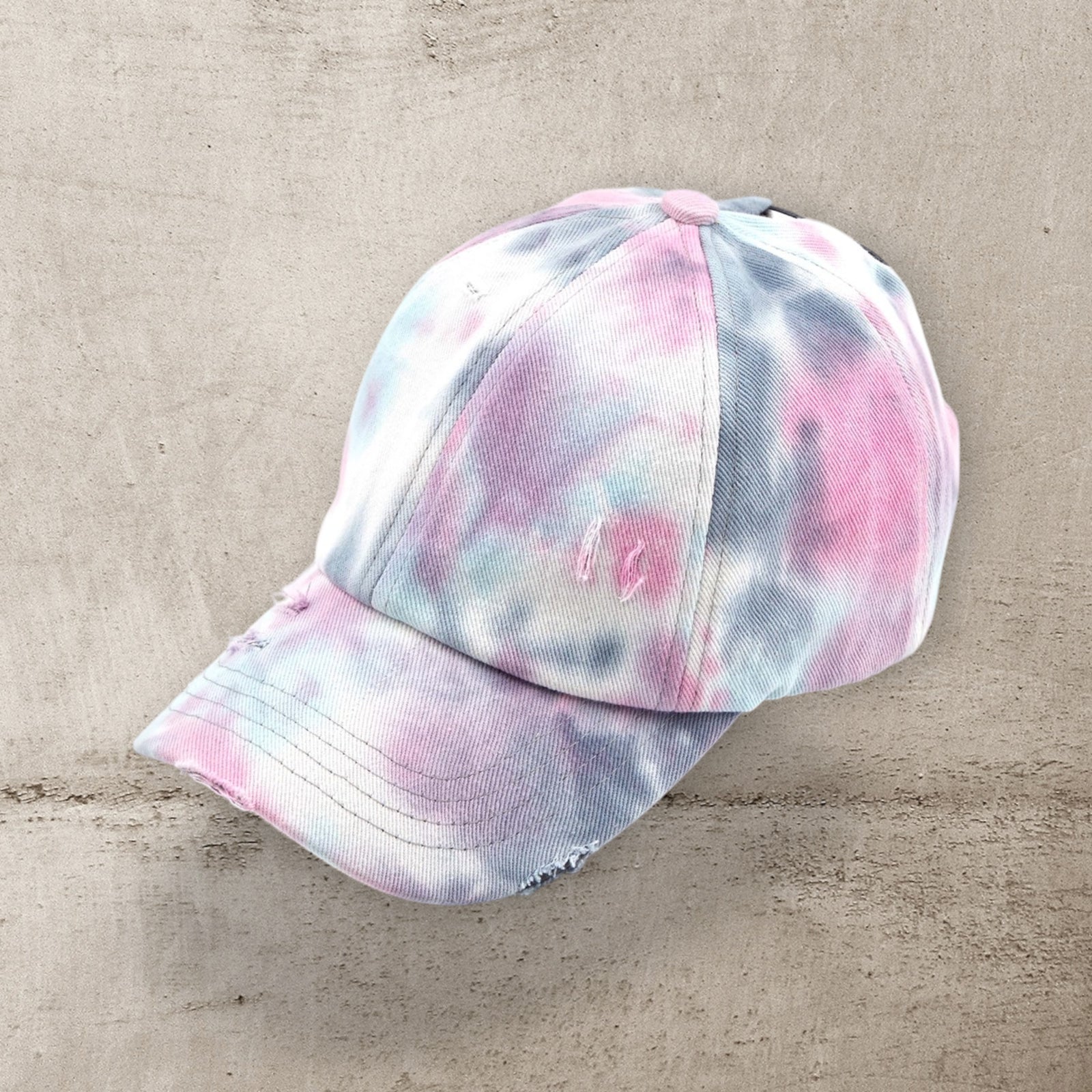 C.C® Criss Cross Ponytail Cap - Women's Cotton Baseball Hat for Ponytails & Braids