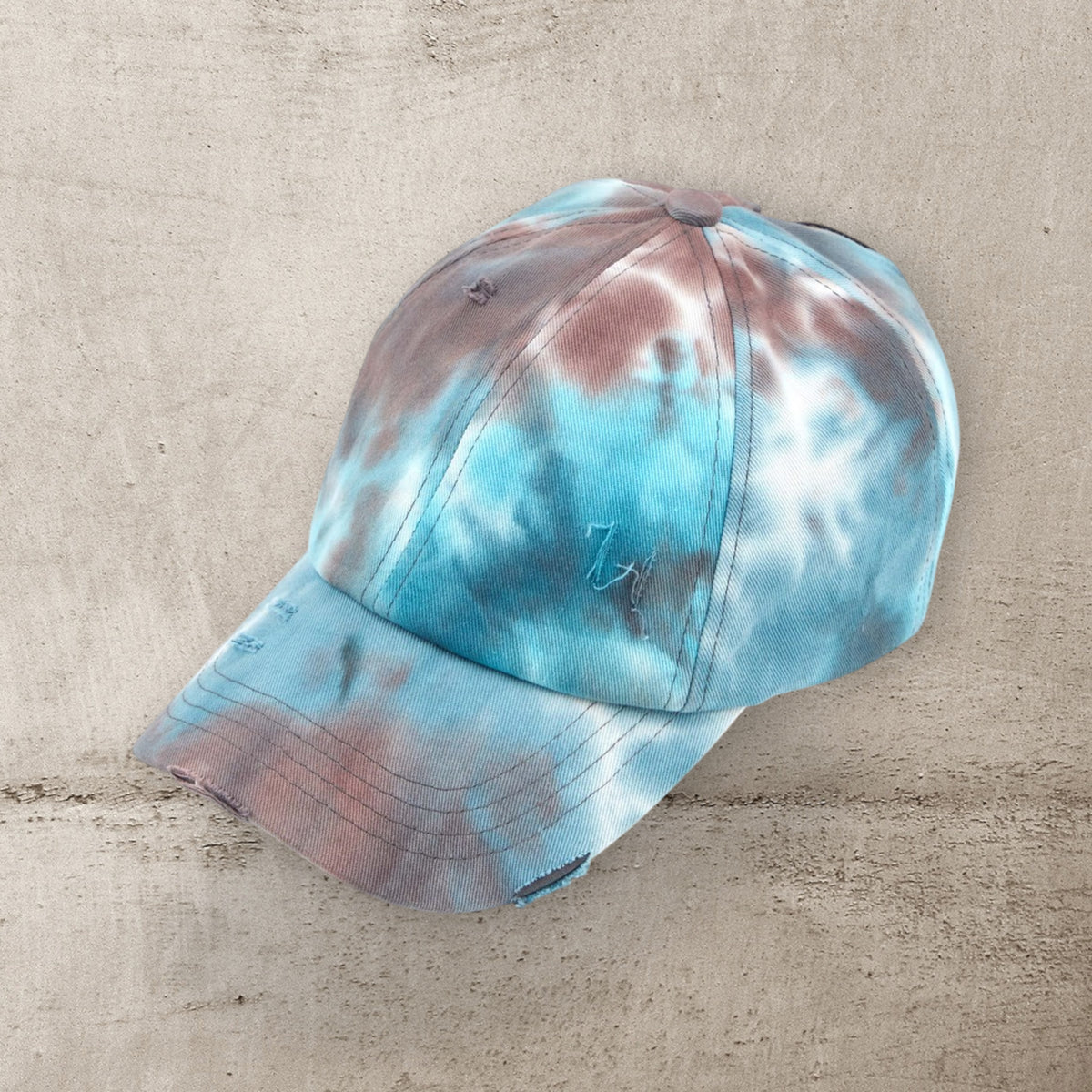 C.C® Criss Cross Ponytail Cap - Women's Cotton Baseball Hat for Ponytails & Braids