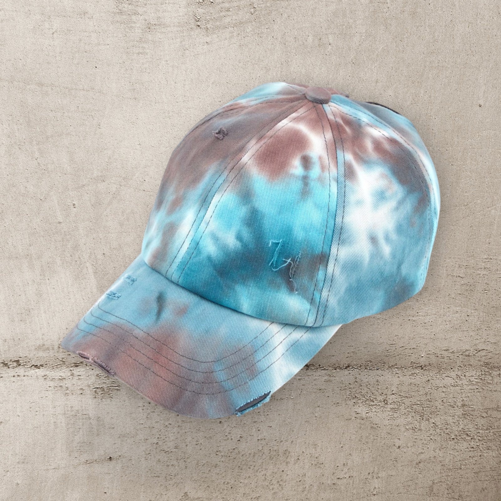 C.C® Criss Cross Ponytail Cap - Women's Cotton Baseball Hat for Ponytails & Braids