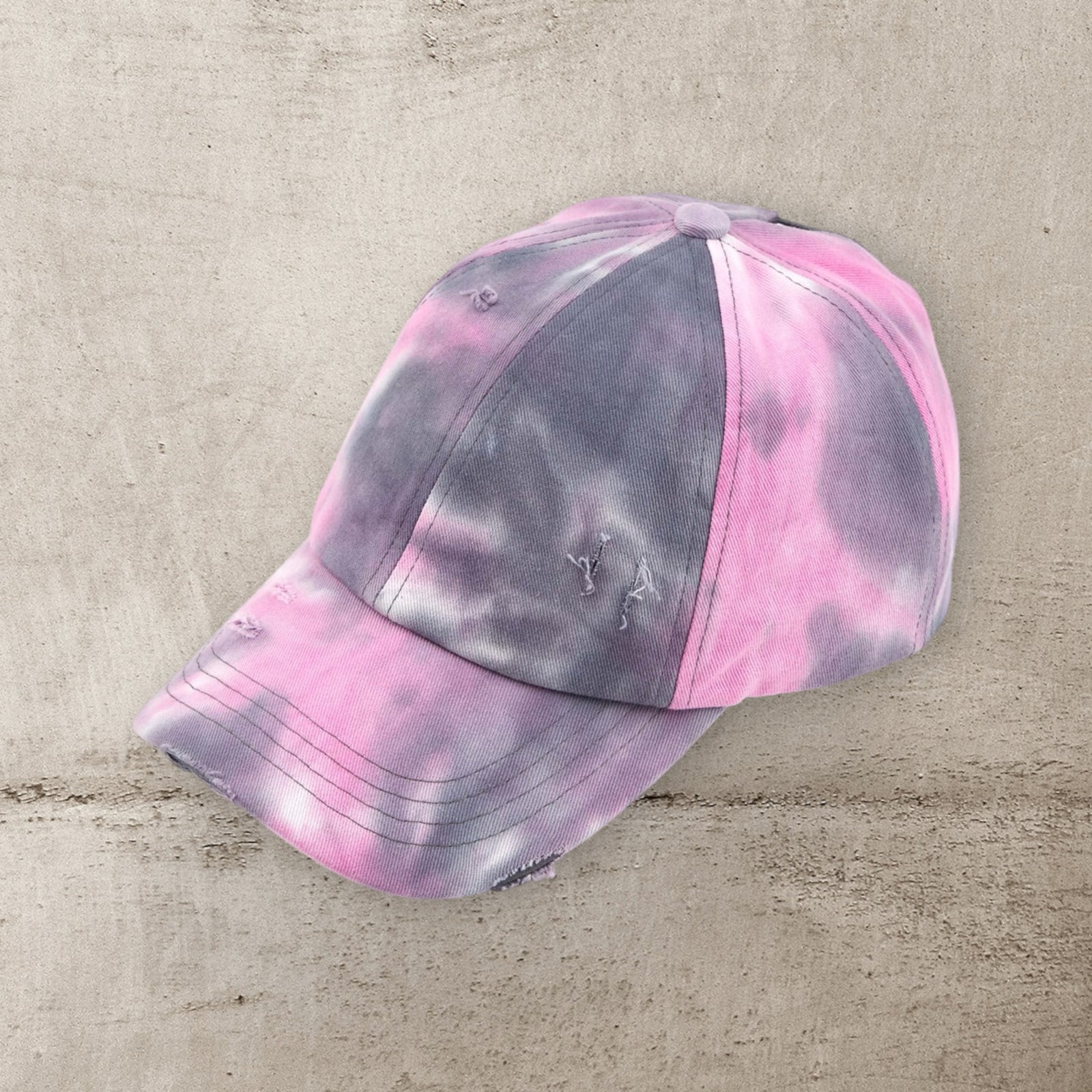C.C® Criss Cross Ponytail Cap - Women's Cotton Baseball Hat for Ponytails & Braids