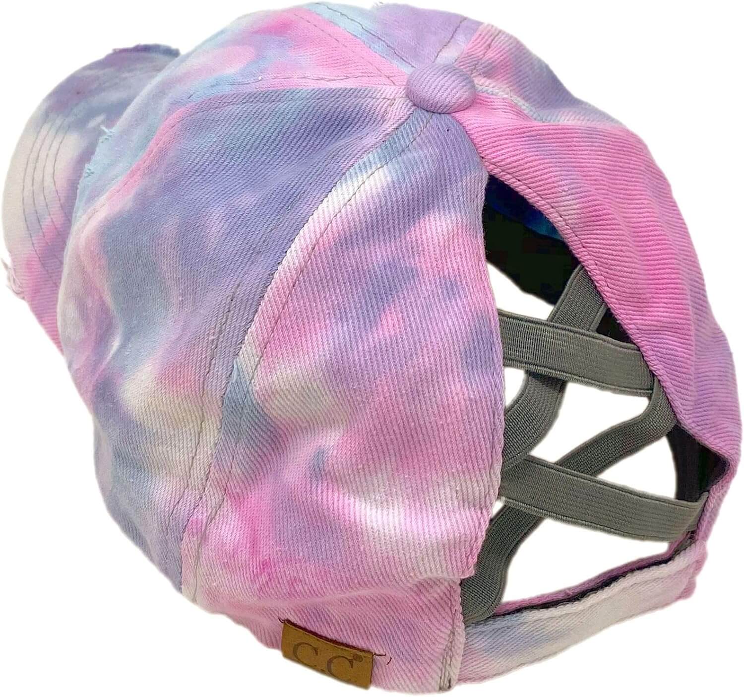 C.C® Criss Cross Ponytail Cap - Women's Cotton Baseball Hat for Ponytails & Braids