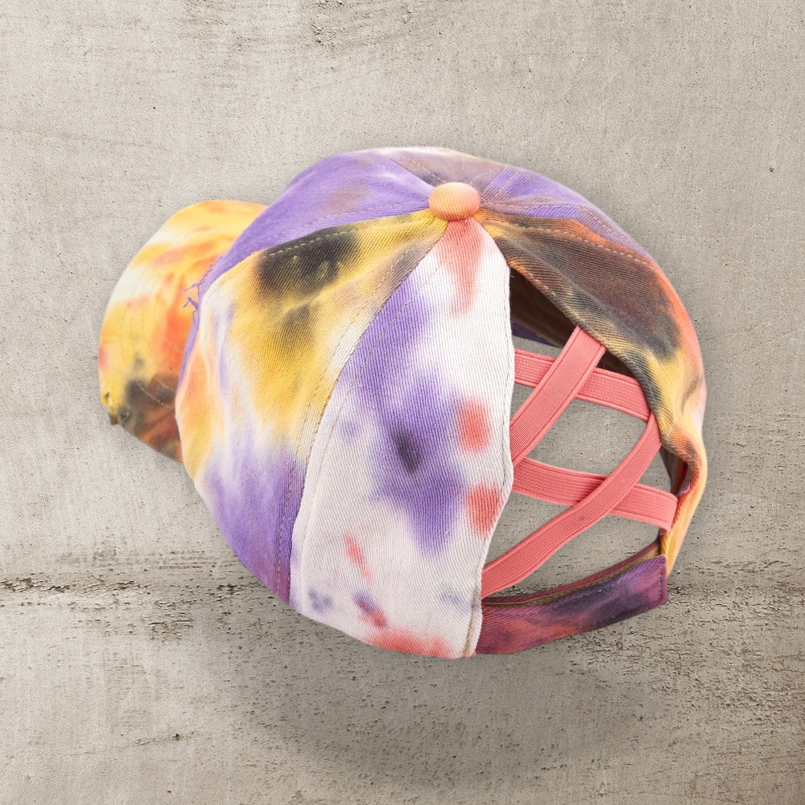 C.C® Criss Cross Ponytail Cap - Women's Cotton Baseball Hat for Ponytails & Braids