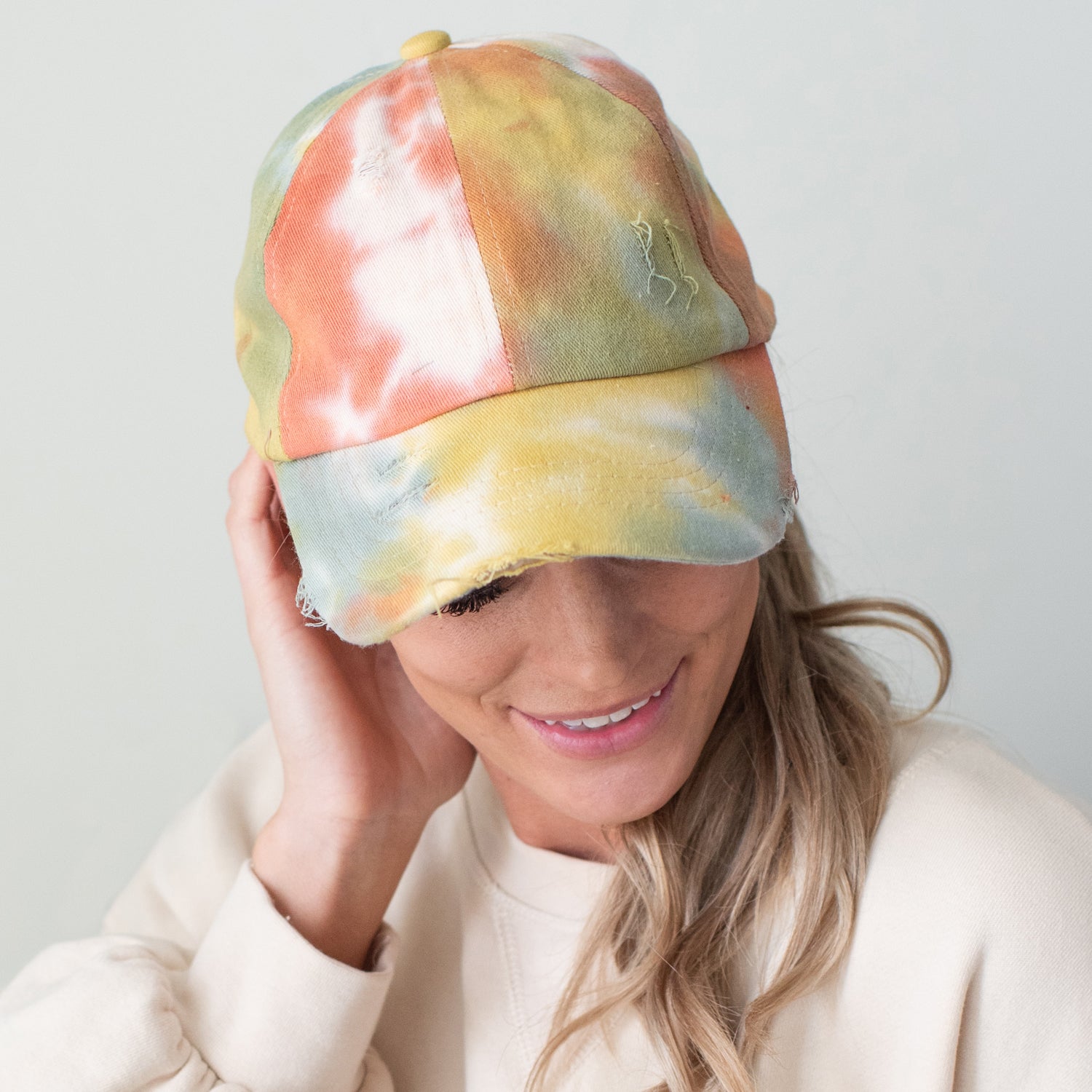 C.C® Criss Cross Ponytail Cap - Women's Cotton Baseball Hat for Ponytails & Braids