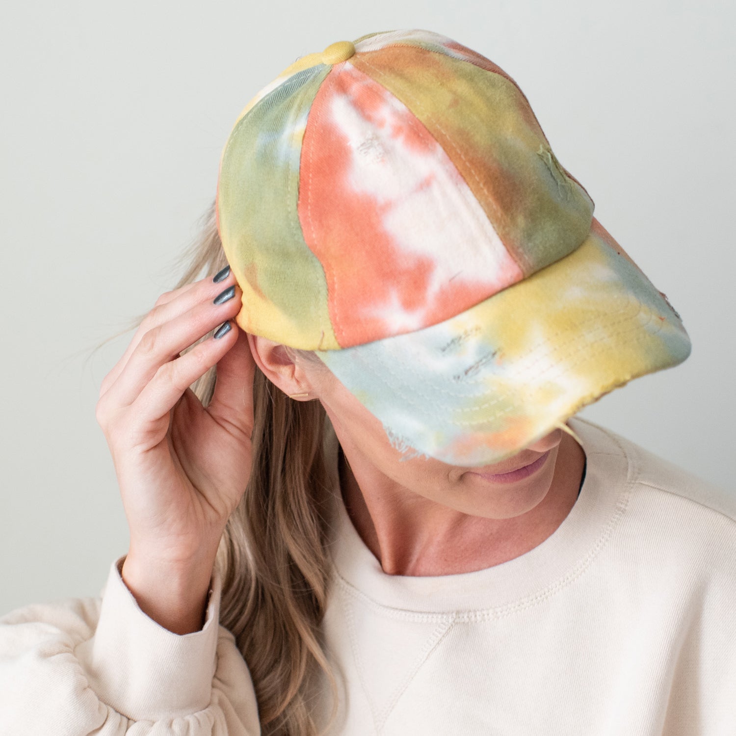 C.C® Criss Cross Ponytail Cap - Women's Cotton Baseball Hat for Ponytails & Braids