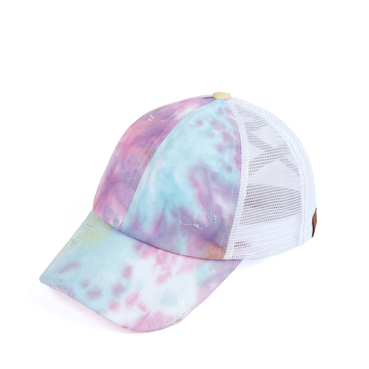 C.C® Multi-Level Criss Cross Ponytail Cap - Women's Baseball Hat for Braids & Buns