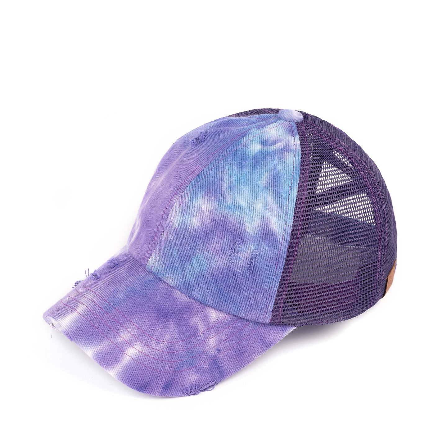 C.C® Multi-Level Criss Cross Ponytail Cap - Women's Baseball Hat for Braids & Buns