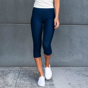 Truly Contagious Premium Stretch Soft High Waisted Jeggings for Women- Denim Leggings - Cotton Stretch Blend - Capri (Truly Contagious - New Mix) - Truly Contagious