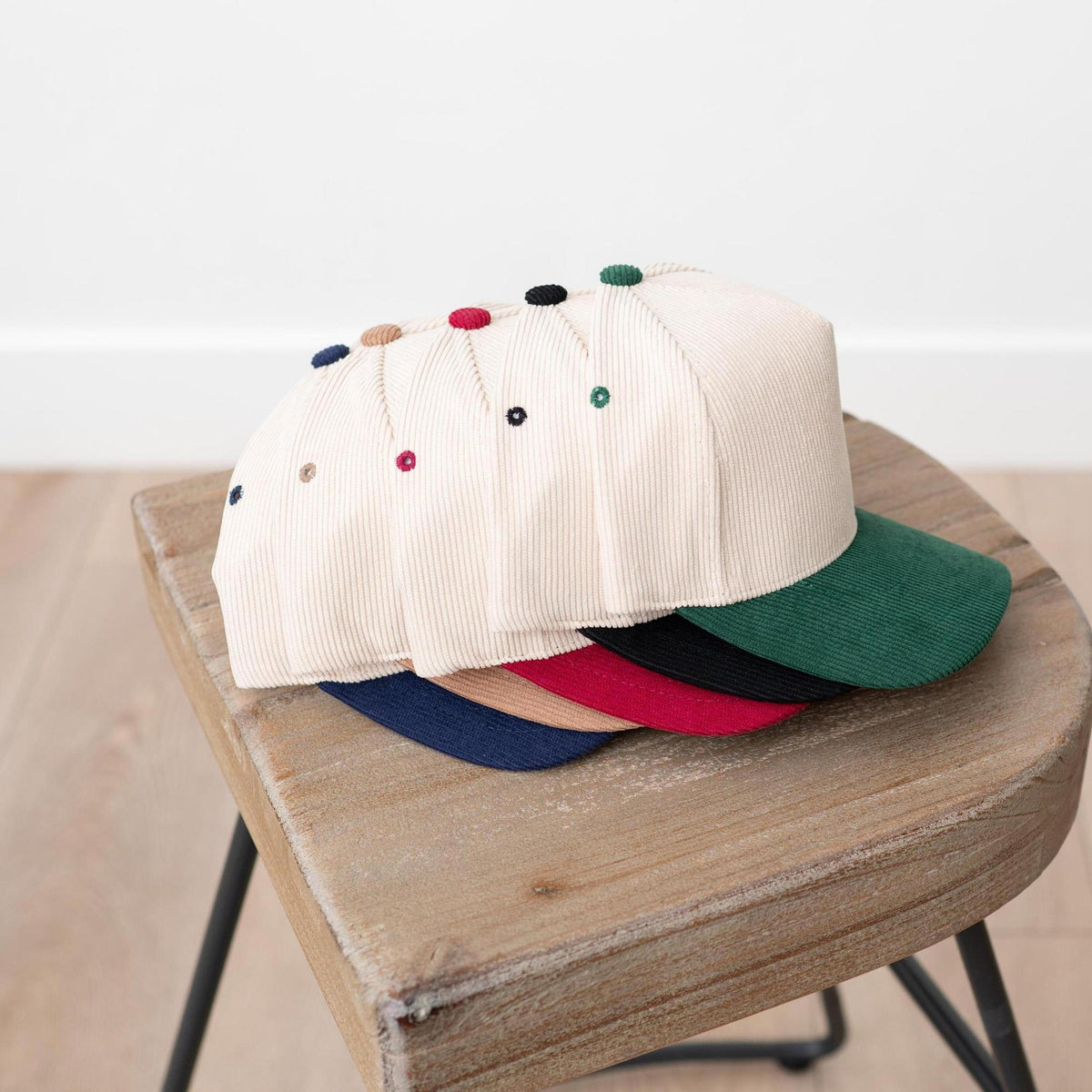 Truly Contagious Corduroy Snap Back Adjustable Trucker Cap