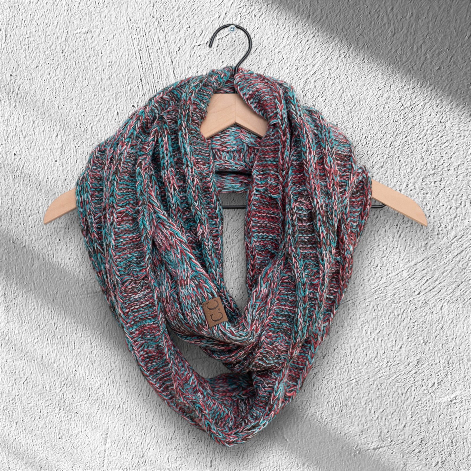 Multicolor Infinity Scarf CC Crafted for Women One Size