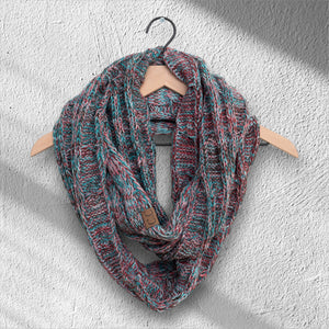 Multicolor Infinity Scarf CC Crafted for Women One Size