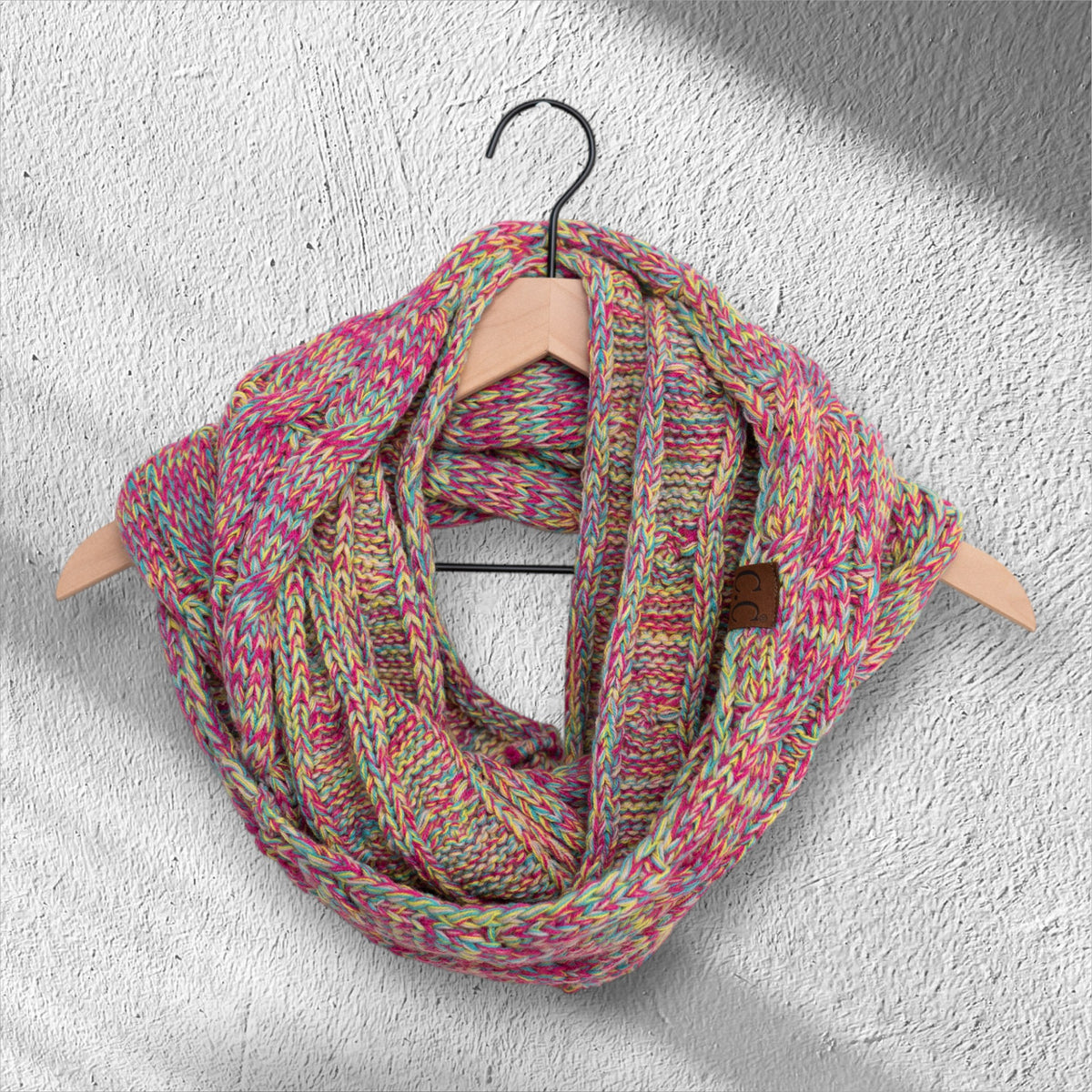 Multicolor Infinity Scarf CC Crafted for Women One Size