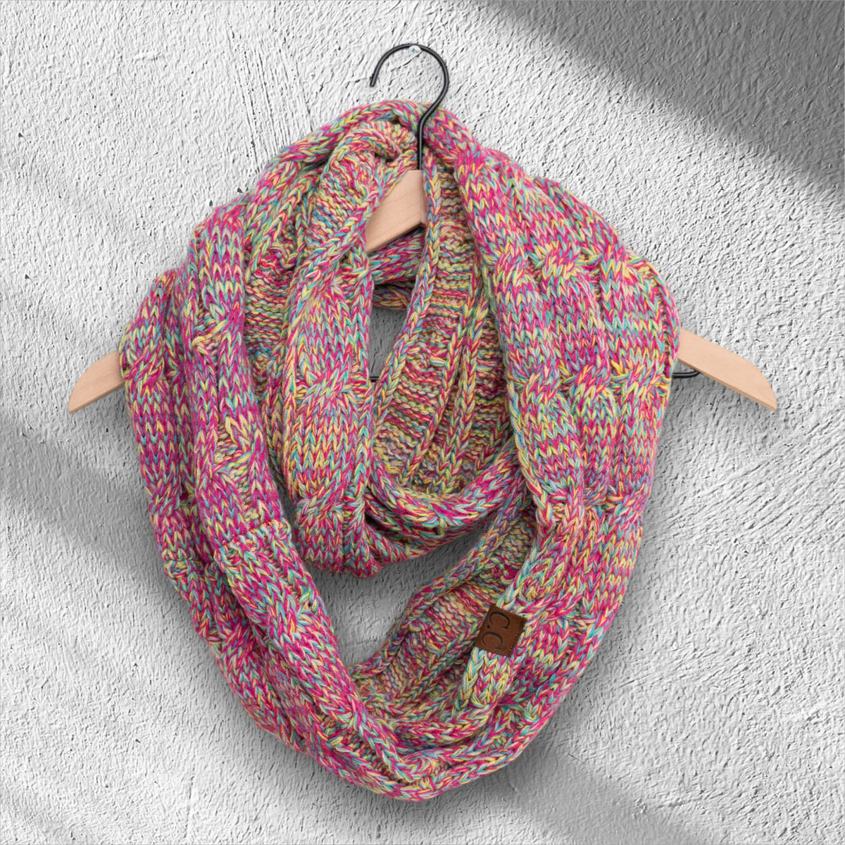 Multicolor Infinity Scarf CC Crafted for Women One Size