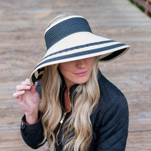 Easy Rollable Straw Visor Hat - Truly Contagious