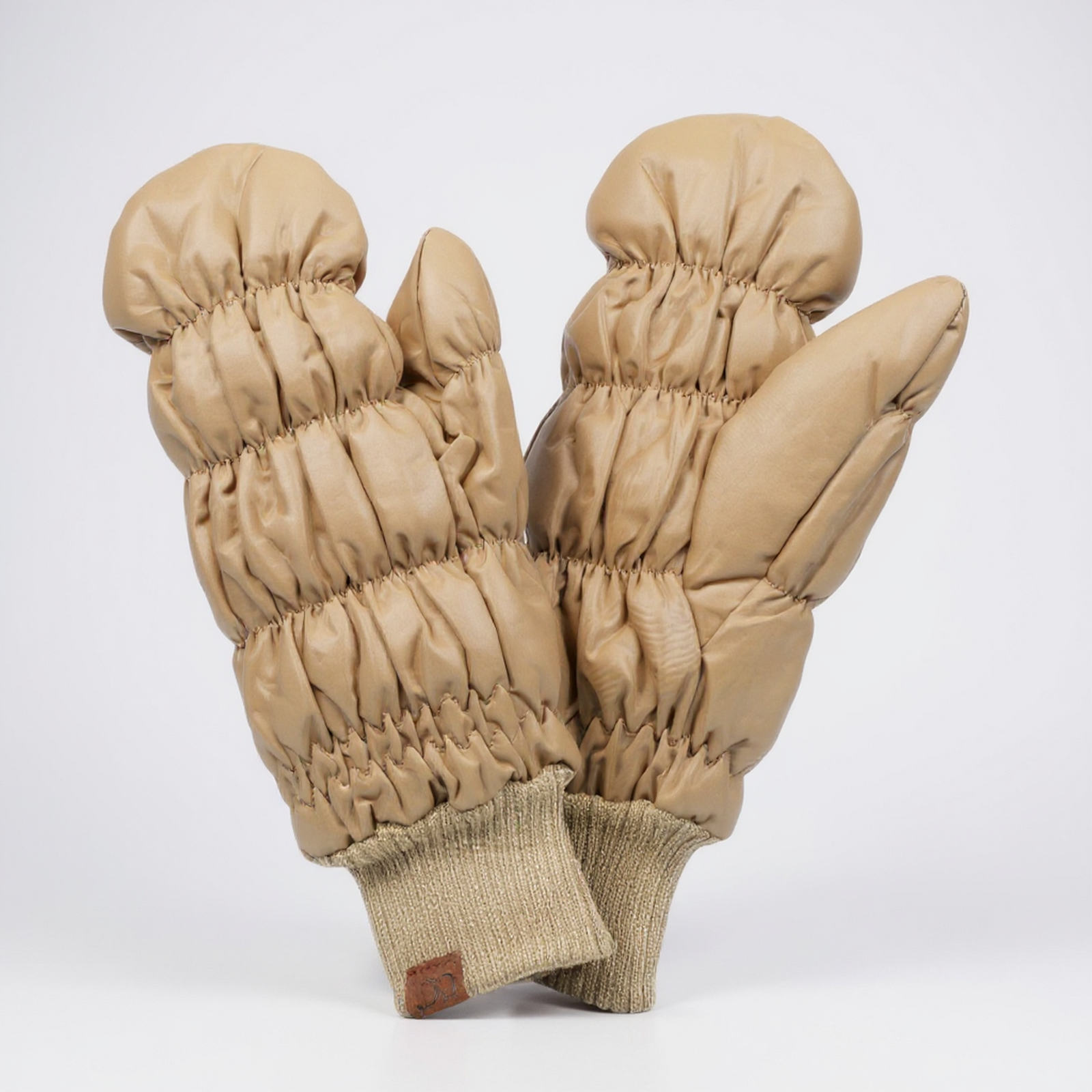 CC Quilted Mittens - Windproof Fleece Lined Winter Gloves for Women & Men