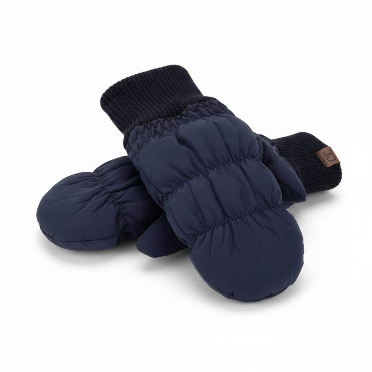 CC Quilted Mittens - Windproof Fleece Lined Winter Gloves for Women & Men