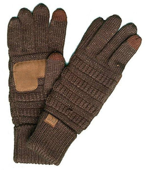 CC Cozy Metallic Tech Screen Gloves - Truly Contagious