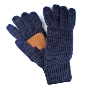 CC Cozy Metallic Tech Screen Gloves