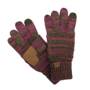 CC Multi-Color Touchscreen Gloves Four-Tone - Truly Contagious