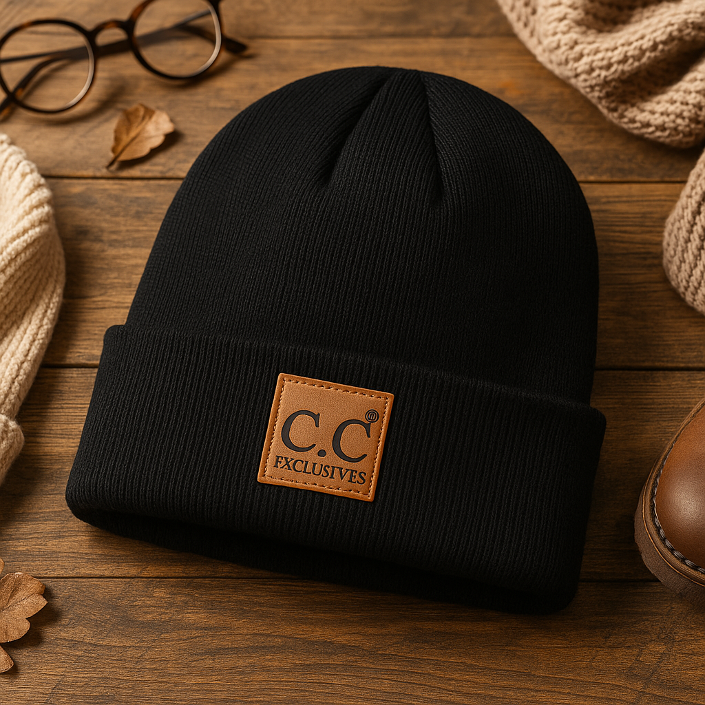 CC Everyday Beanie - Unisex Ribbed Knit Winter Hat Multicolor