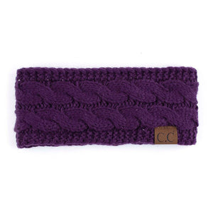 CC Cable-Knit Lined Head Wrap - Truly Contagious