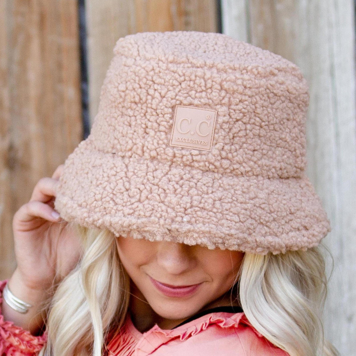 CC Sherpa Adjustable Bucket Hat For Women UV Protection