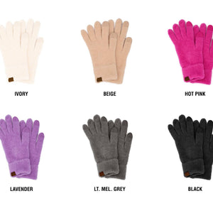 CC Plush Chenille Gloves - Truly Contagious