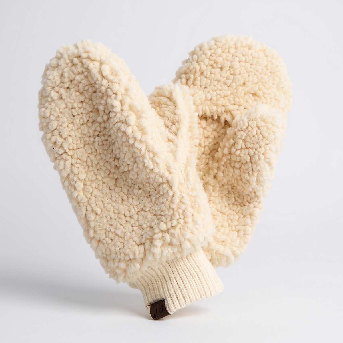 CC Soft Sherpa Mittens - Fold-Down Convertible Winter Mittens