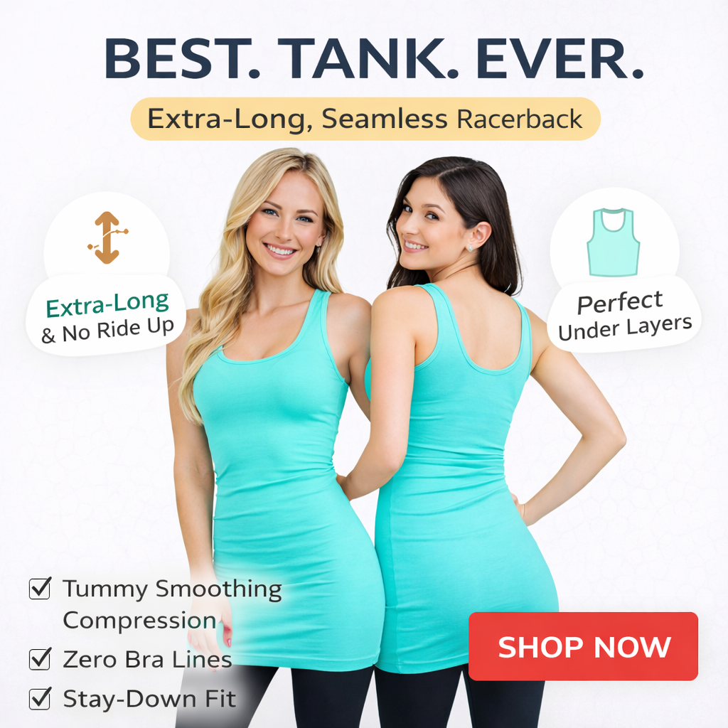 Scoop Back Layering Tank Top - Ultra Soft Stretch