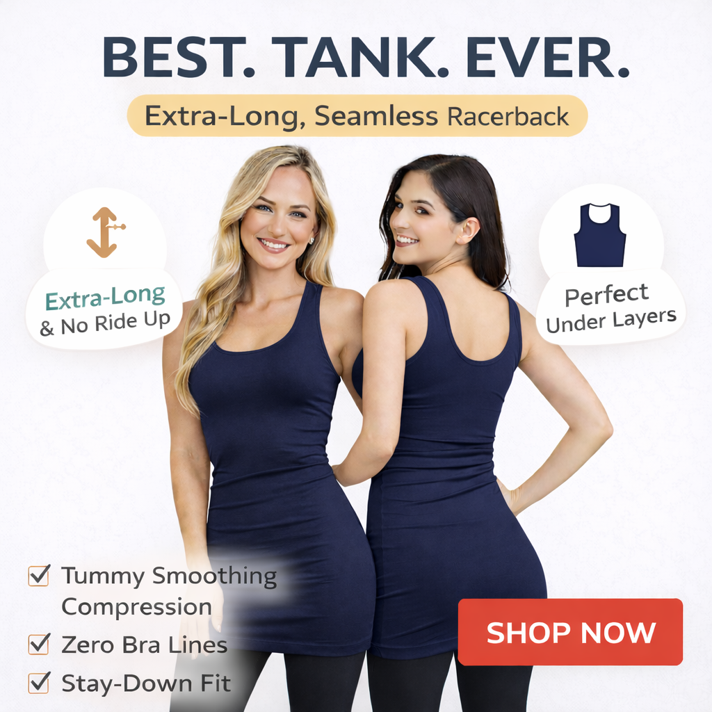 Scoop Back Layering Tank Top - Ultra Soft Stretch