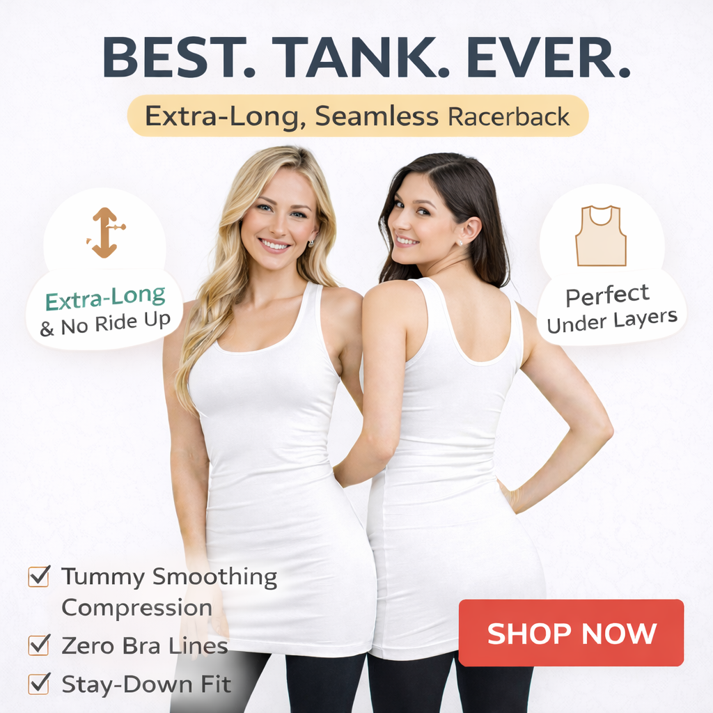 Scoop Back Layering Tank Top - Ultra Soft Stretch