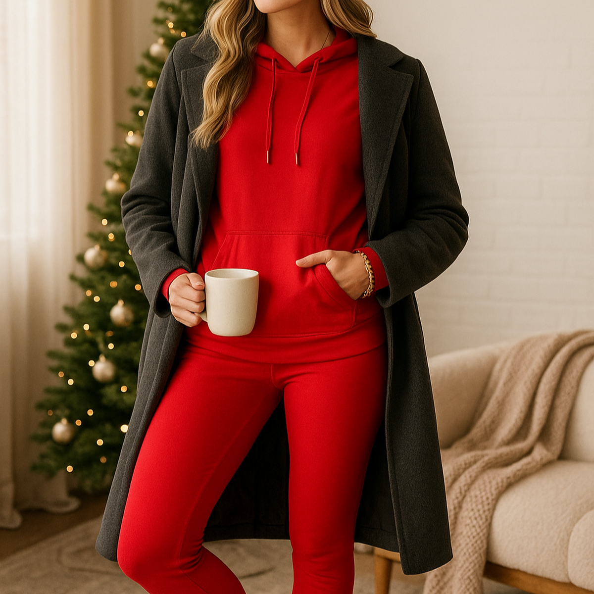 Ultra Soft Phone Pocket Hoodie Set