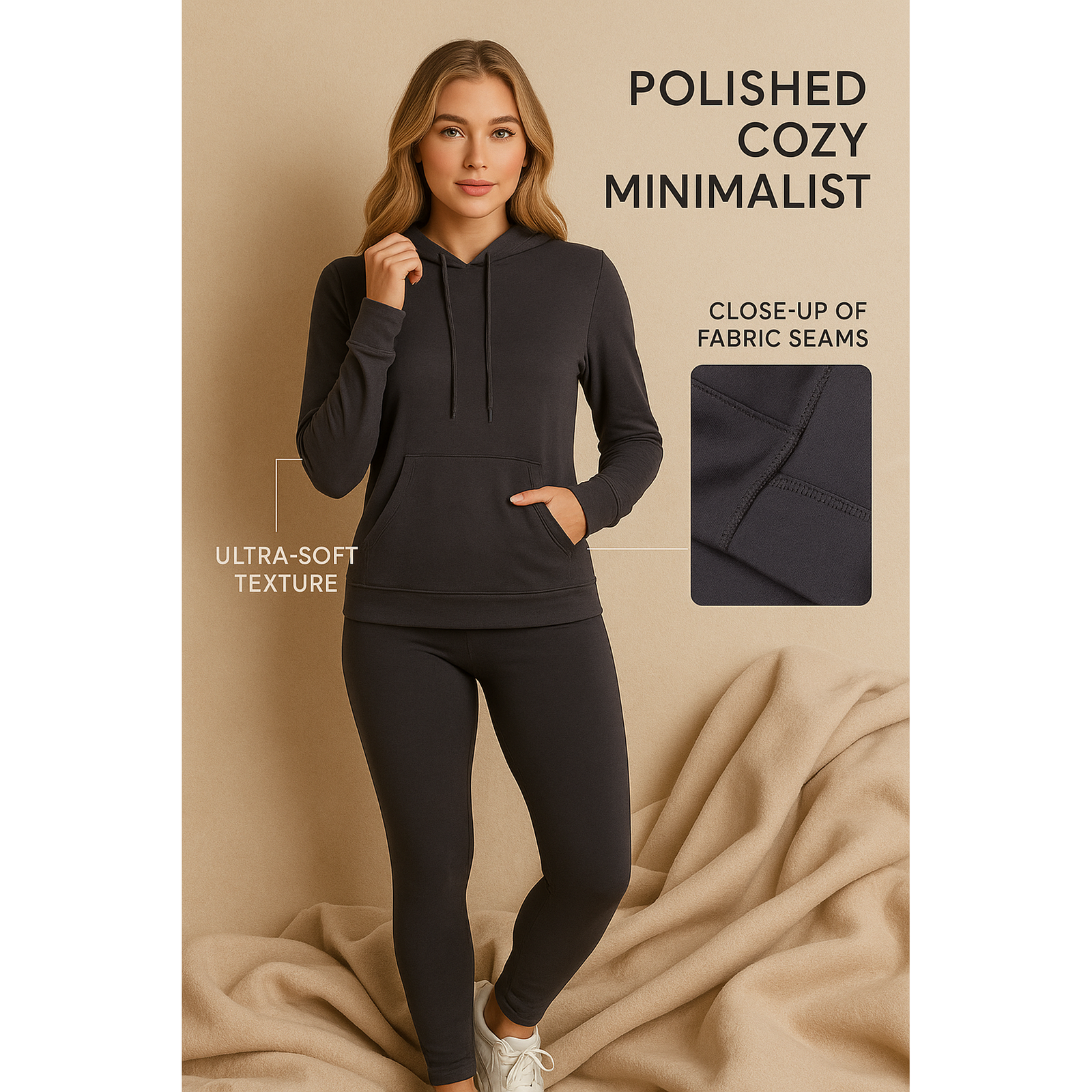 Ultra Soft Phone Pocket Hoodie Set