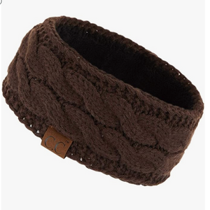 C.CÂ® Cable-Knit Fleece Lined Head Wrap â€“ Womenâ€™s Winter Ear Warmer