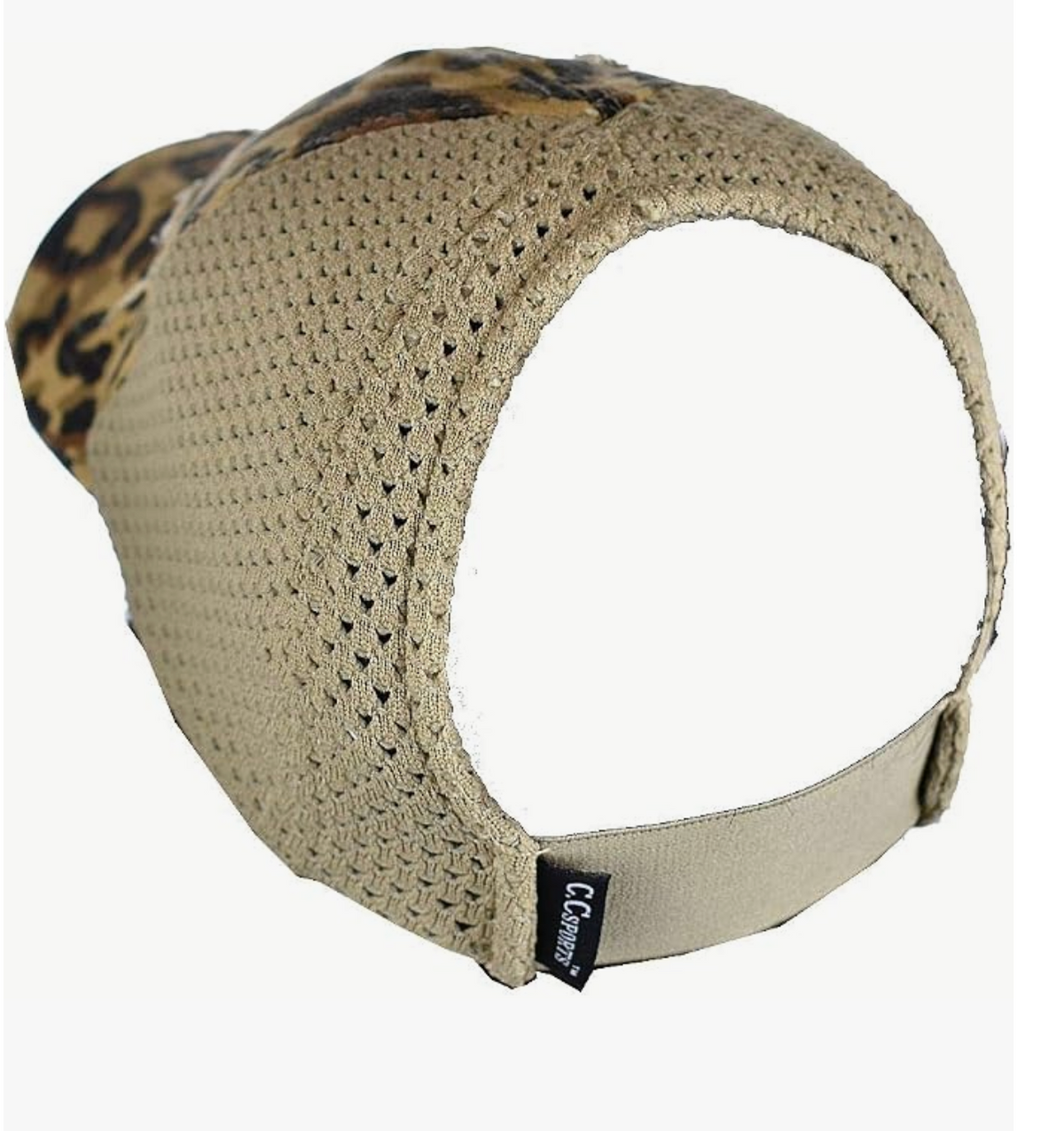 CC Leopard Print Ponytail Cap Women Comfortable Baseball Cap