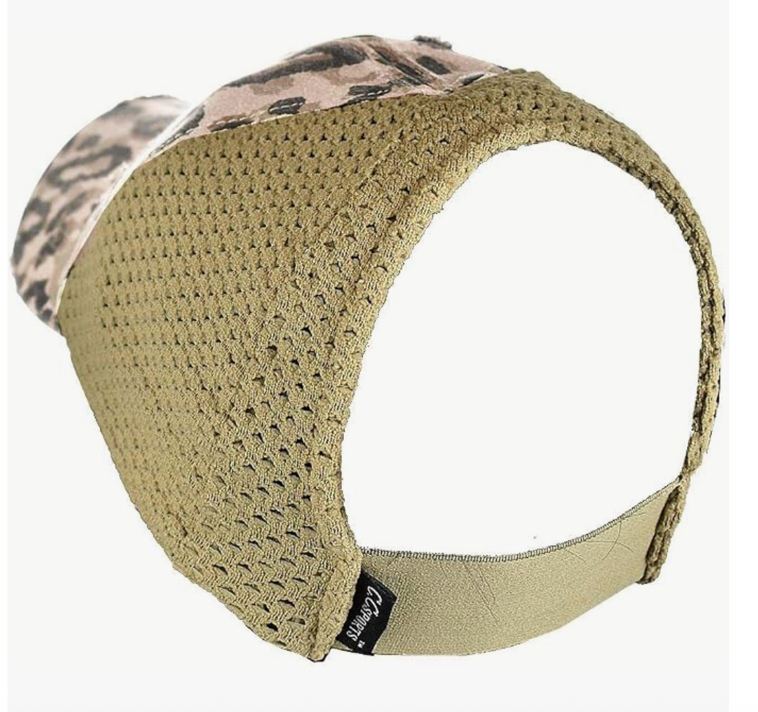 CC Leopard Print Ponytail Cap Women Comfortable Baseball Cap