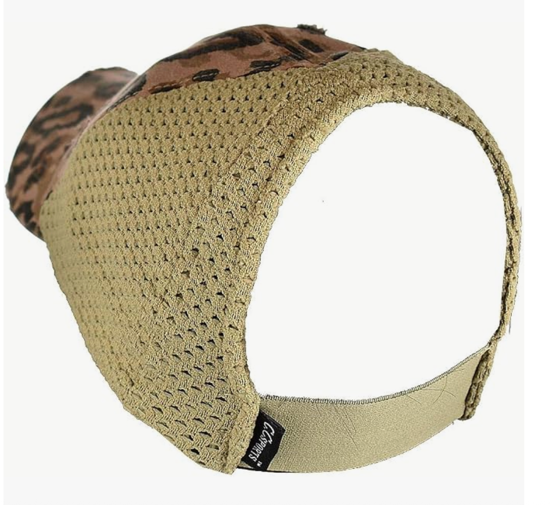 CC Leopard Print Ponytail Cap Women Comfortable Baseball Cap
