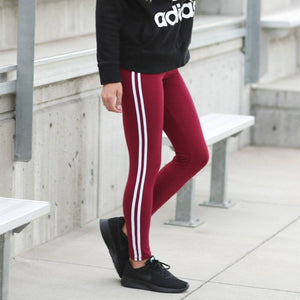 Athleisure Soft Stripe Leggings  (New Mix) - Truly Contagious