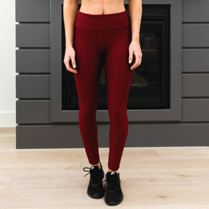 High‑Waist Textured Sculpting Leggings – New Mix
