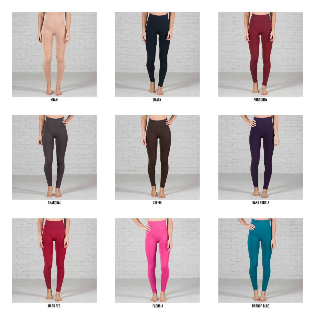 YELETE Fleece Lined Leggings (One Size, Beige) at  Women's Clothing  store: Leggings Pants