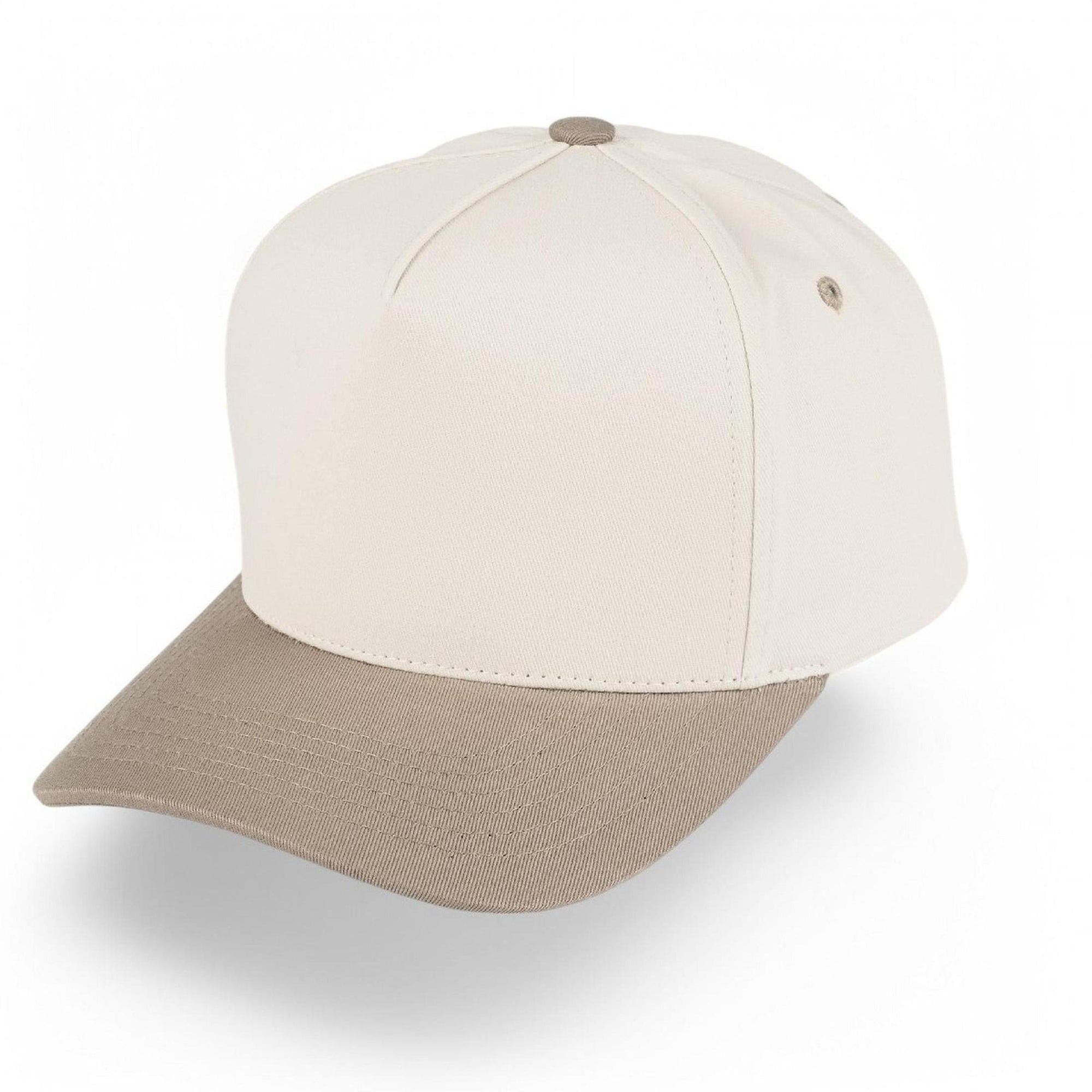 C.C Two Tone Canvas Trucker Cap | Snapback Baseball Hat - Truly