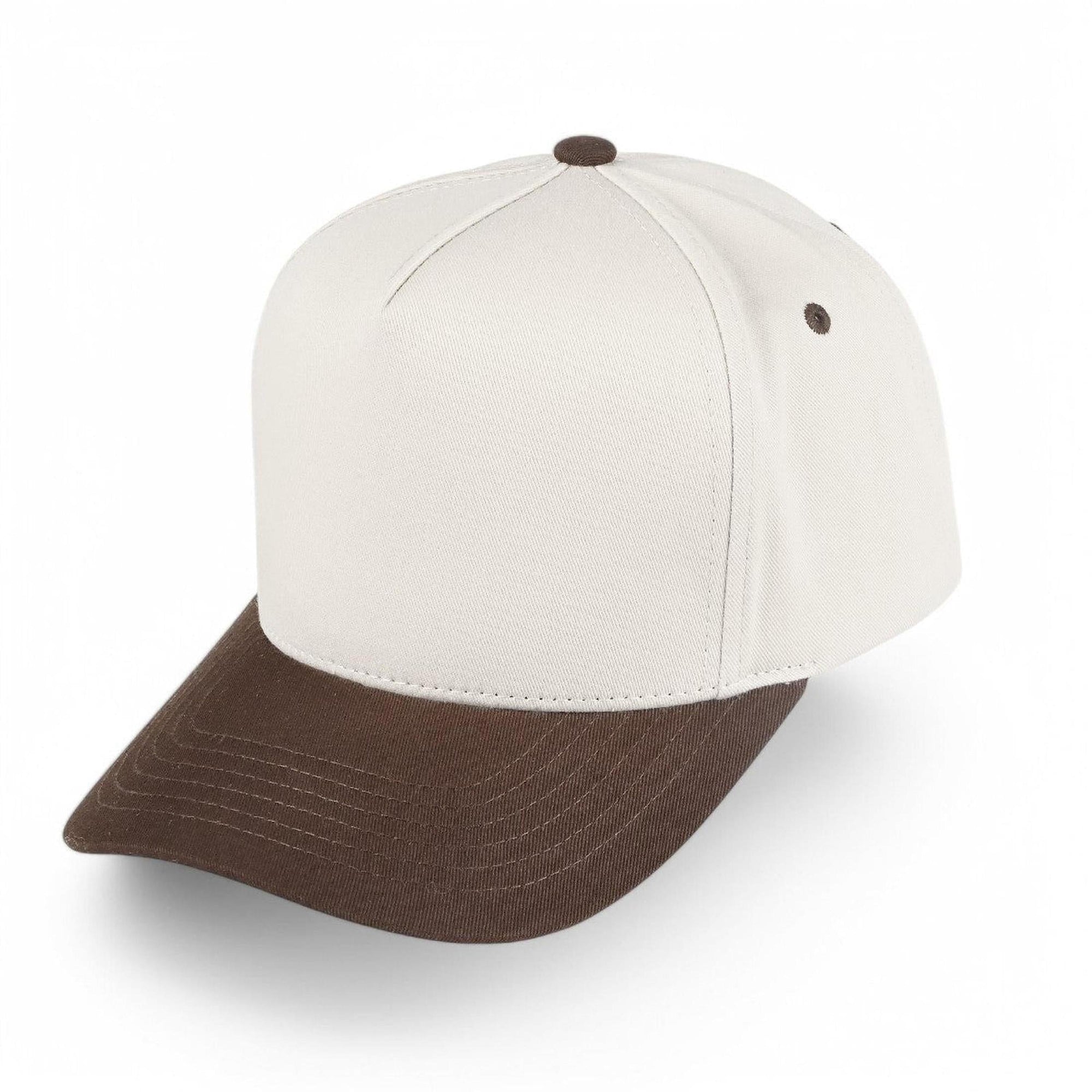 C.C Brand Two Tone Canvas Trucker Cap - Snapback Baseball 