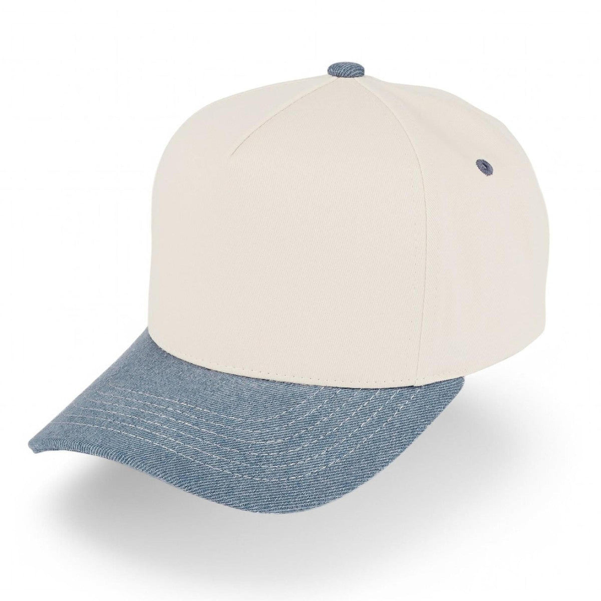 C.C Brand Two Tone Canvas Trucker Cap - Snapback Baseball Hat