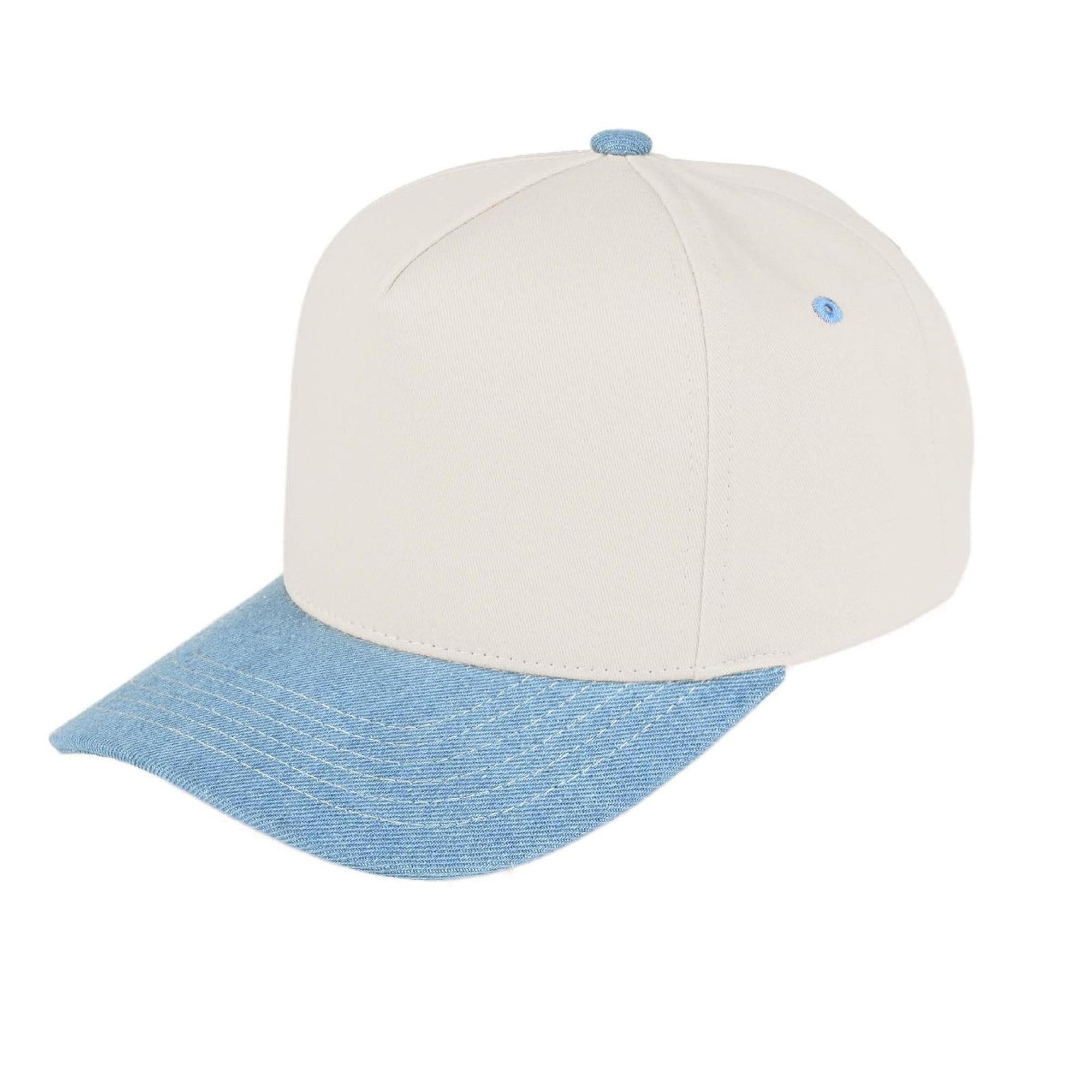 C.C Brand Two Tone Canvas Trucker Cap - Snapback Baseball Hat