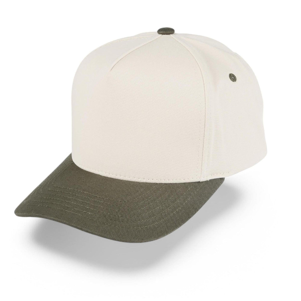 C.C Brand Two Tone Canvas Trucker Cap - Snapback Baseball Hat