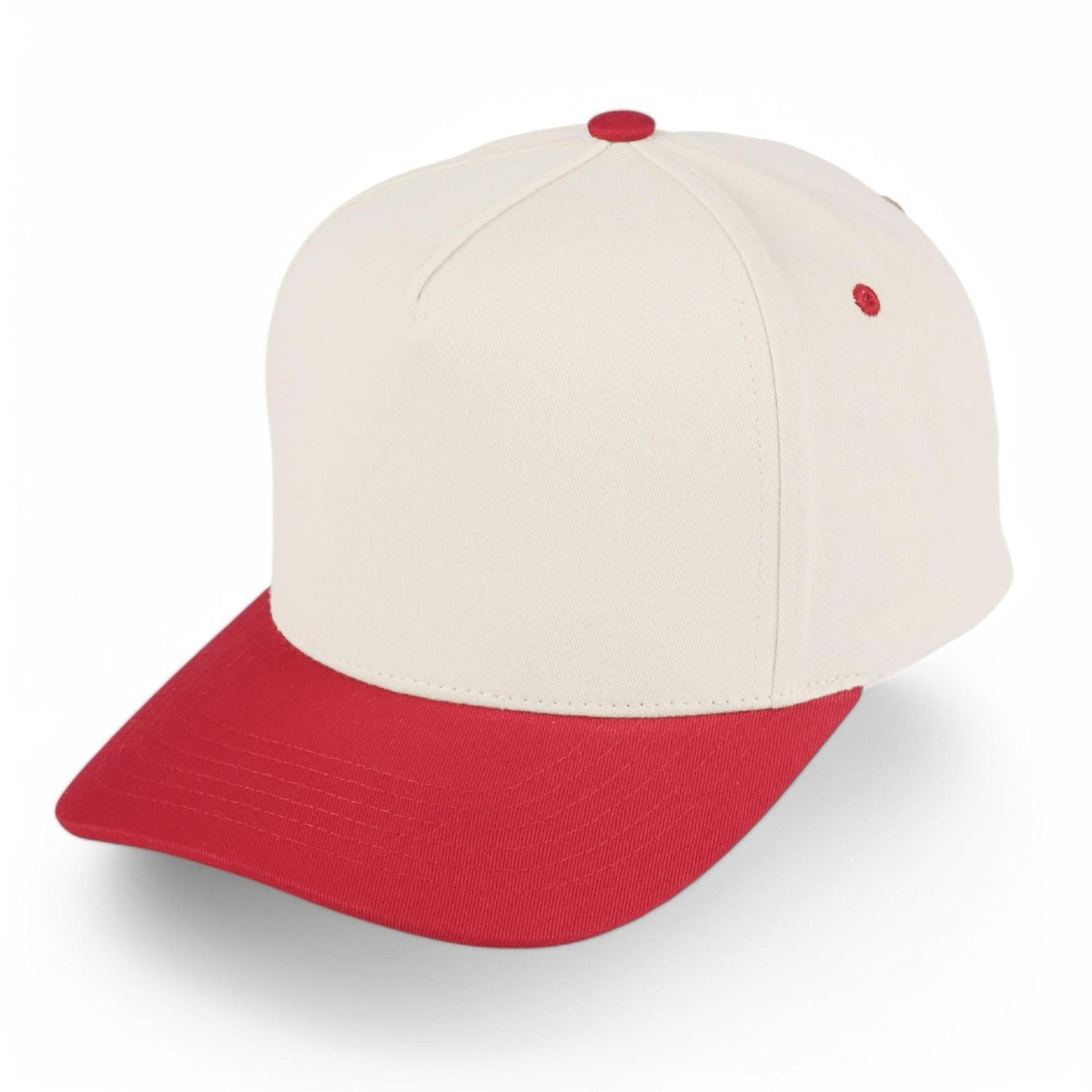 Adjustable 2 Tone Canvas Snapback Hat - Vintage Trucker Cap Right Side Up Vintage Two-Tone Hat Customizer – Codeword main image 3