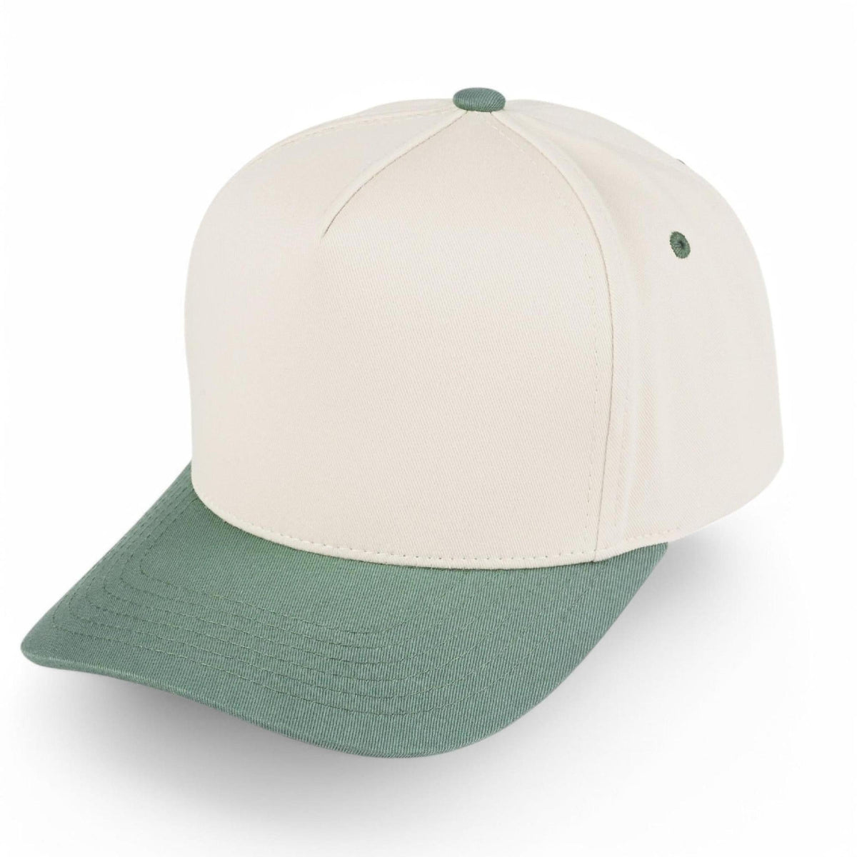 C.C Brand Two Tone Canvas Trucker Cap - Snapback Baseball Hat