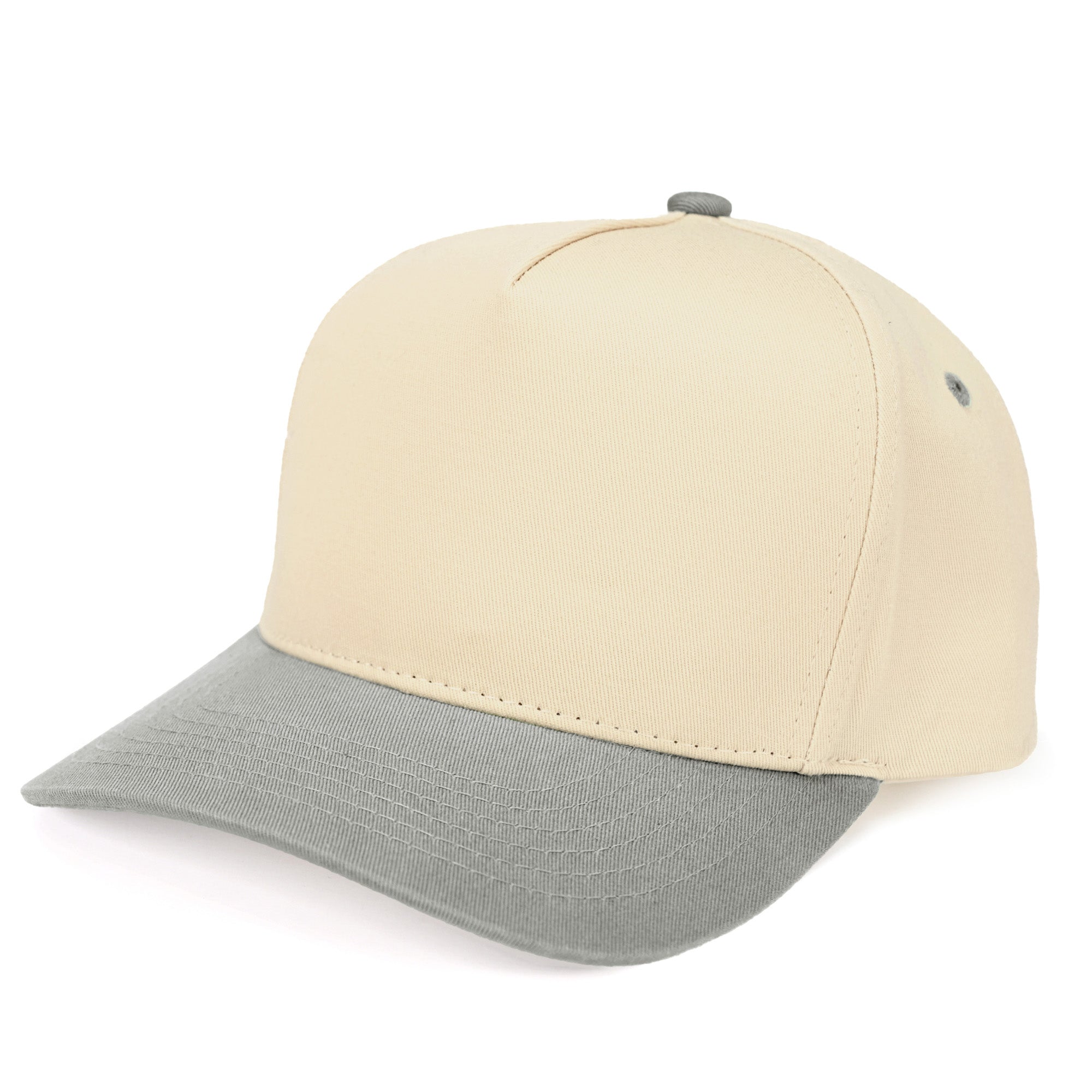 C.C Brand Two Tone Canvas Trucker Cap - Snapback Baseball Hat
