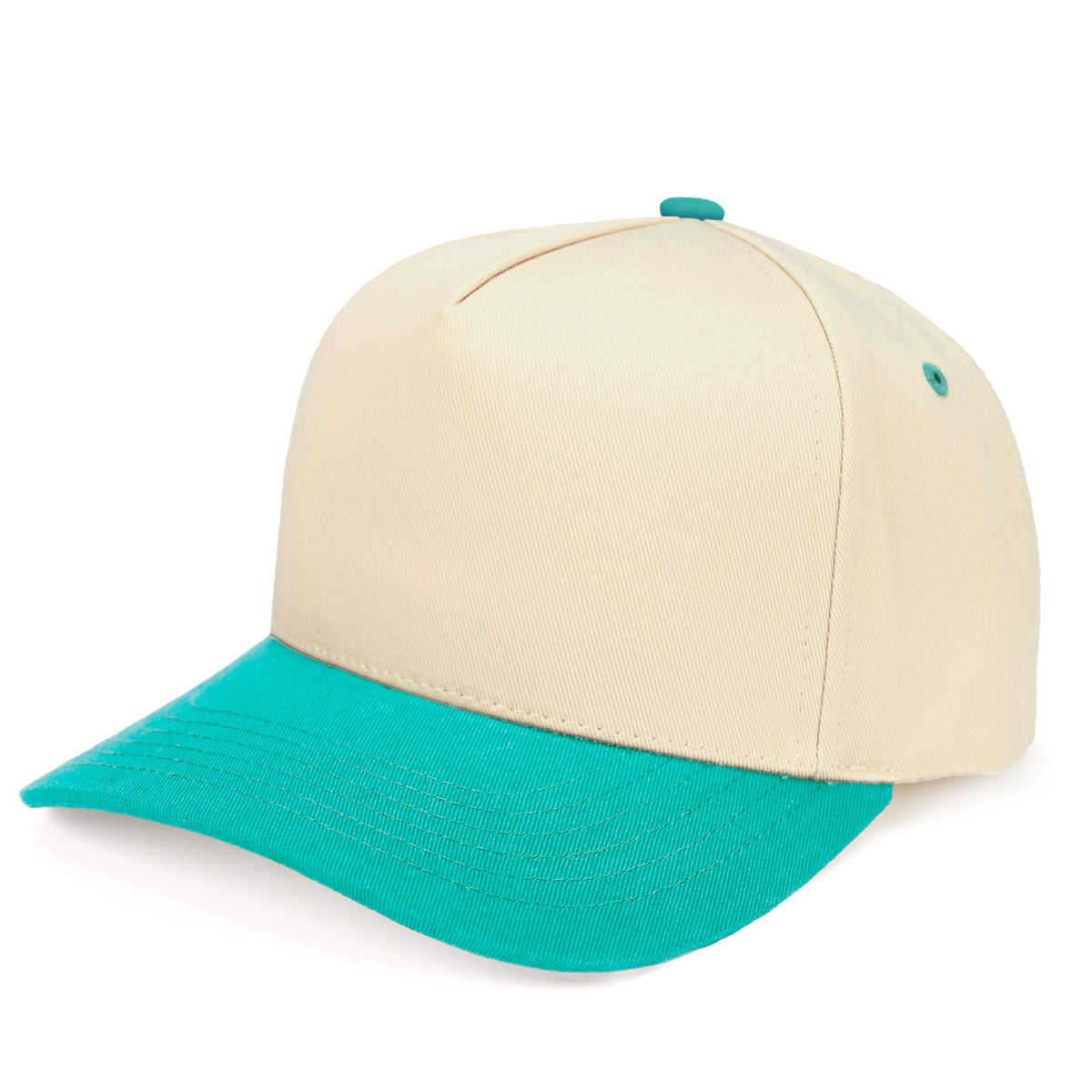 C.C Brand Two Tone Canvas Trucker Cap - Snapback Baseball Hat