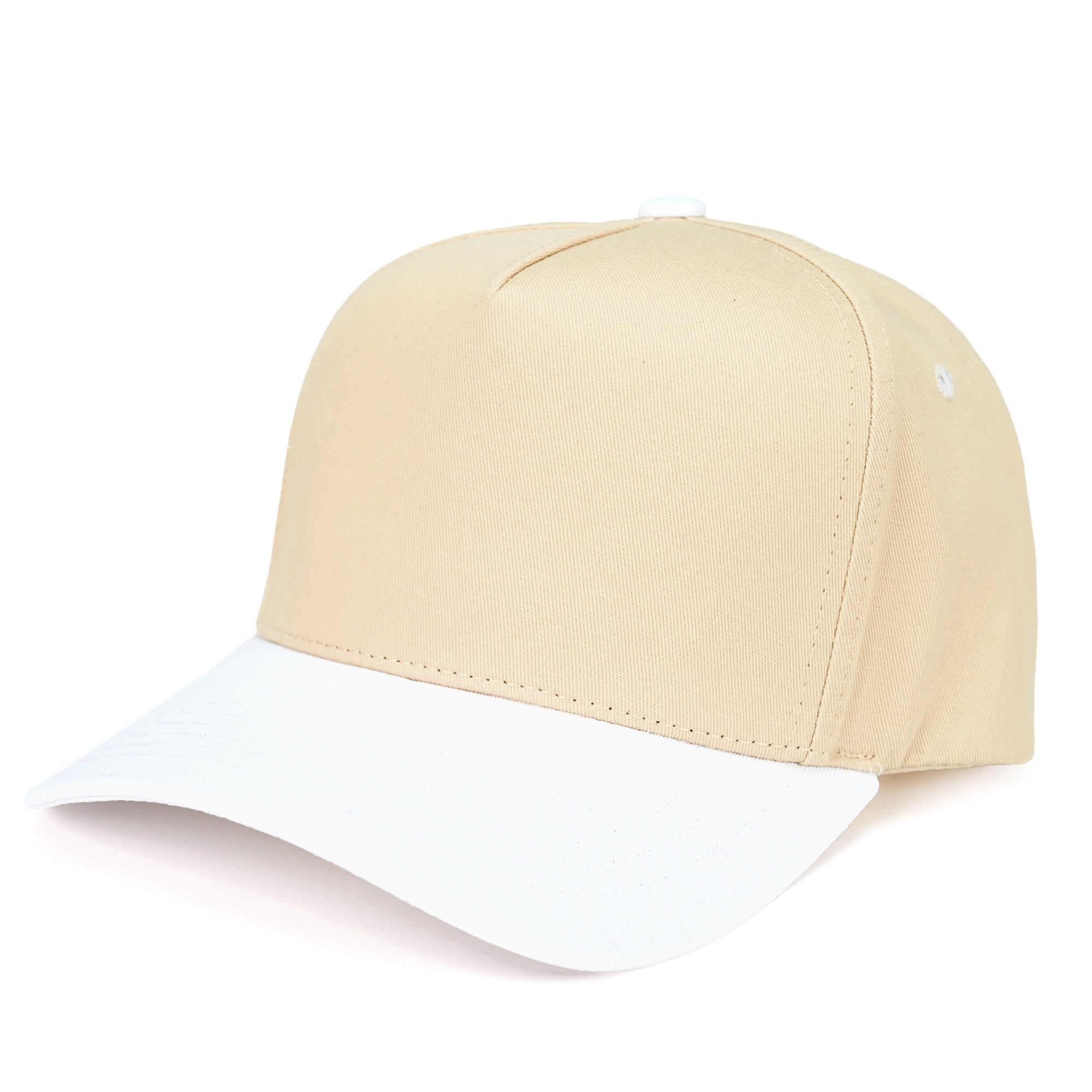 C.C Brand Two Tone Canvas Trucker Cap - Snapback Baseball Hat