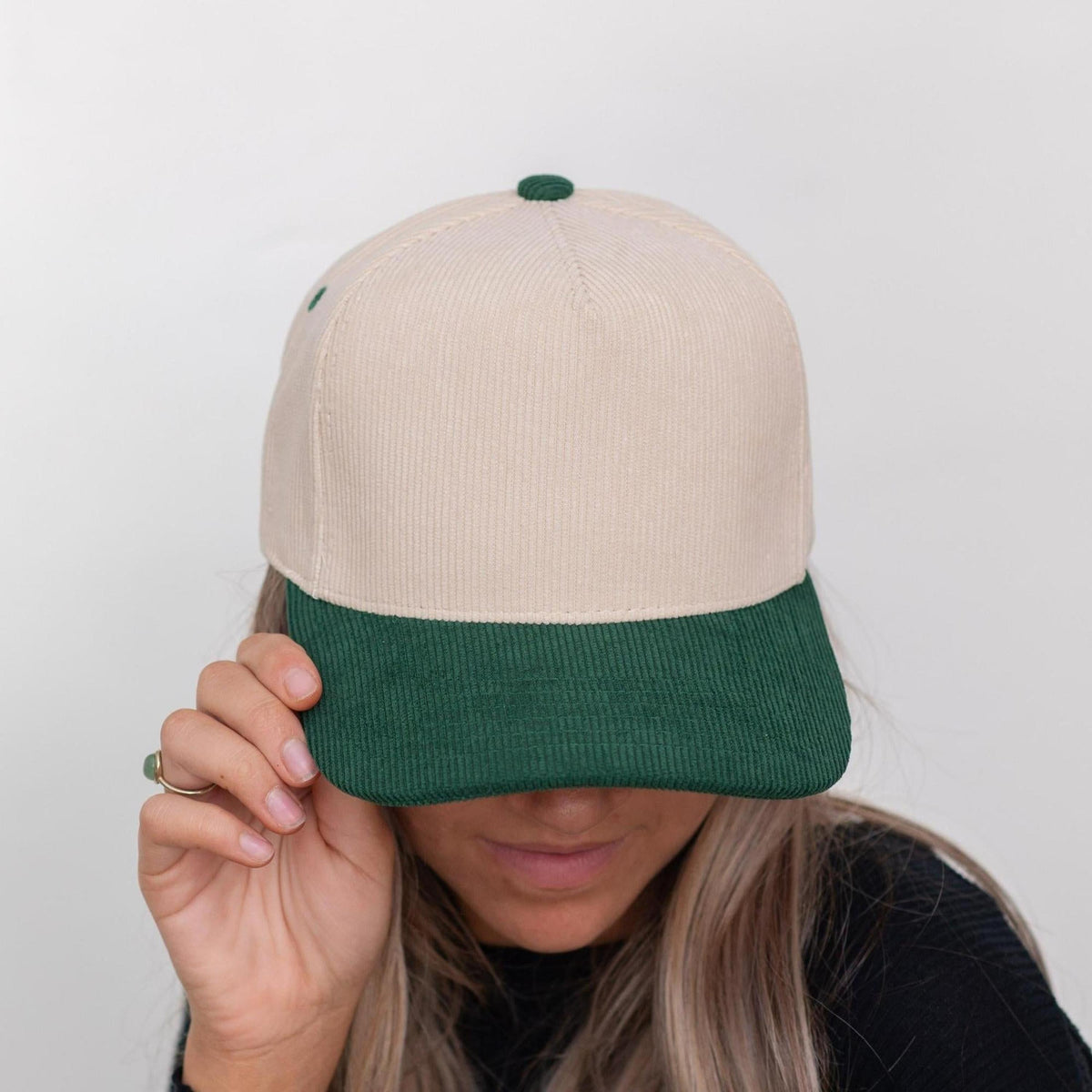 Truly Contagious Corduroy Snap Back Adjustable Trucker Cap